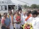 मुख्यमंत्री विष्णु देव साय का कटघोरा मेला ग्राउंड हेलीपेड पर जनप्रतिनिधियों ने किया आत्मीय स्वागत