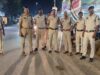त्योहारों में सुरक्षा व्यवस्था चाक-चौबंद शक्ति पुलिस टीम ने की सघन पैदल पेट्रोलिंग
