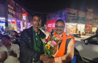 बालको सेवा निवीत मैत्री श्यान सदन के नवनिर्वाचित अध्यक्ष अजय दास वैष्णव का कामगार कल्याण समिति के द्वारा भव्य स्वागत समारोह का आयोजन किया गया