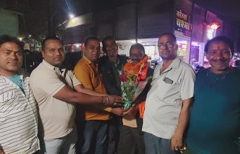बालको सेवा निवीत मैत्री श्यान सदन के नवनिर्वाचित अध्यक्ष अजय दास वैष्णव का कामगार कल्याण समिति के द्वारा भव्य स्वागत समारोह का आयोजन किया गया