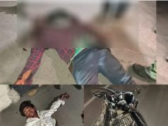 ओवरब्रिज पर आमने-सामने भिड़ीं दो बाइक, चार लोग गंभीर घायल