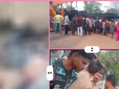 कोयला लोड ट्रेलर पलटने से बड़ा हादसा: बाइक सवार 3 युवकों की दर्दनाक मौत, आक्रोशित ग्रामीणों ने किया चक्काजाम